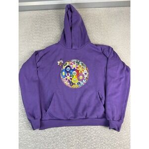 Takashi Murakami x PANGAIA Flowerball Hoodie Orchid Purple Small
